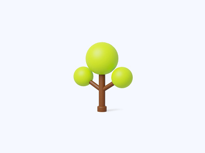 Tree 3D icon 3d 3d art 3d artist 3d design 3d designer 3d icon 3d icons freebie freebies icon icons tree ui