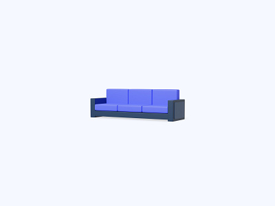 Sofa 3D icon 3d 3d art 3d artist 3d design 3d designer 3d icon 3d icons freebie freebies icon icons sofa ui