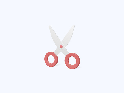 Scissors 3D icon