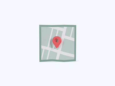 Map 3D icon