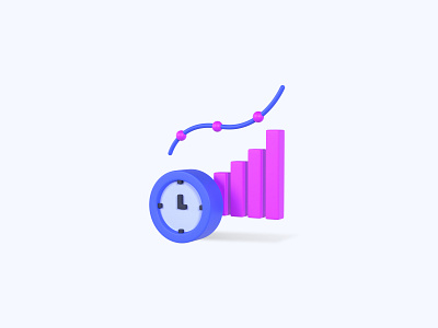 Statistics 3D icon