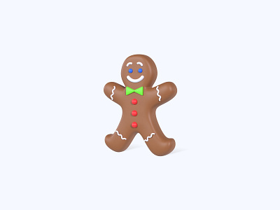 Gingerbread 3D icon