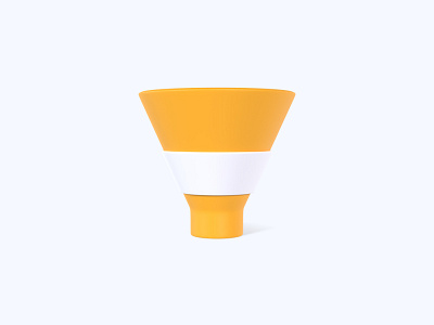 Funnel 3D icon 3d 3d art 3d artist 3d design 3d designer 3d icon 3d icons freebie freebies funnel icon icons ui