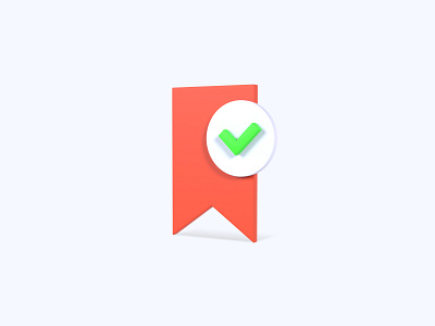 Bookmark 3D icon