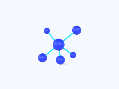 Network 3D icon