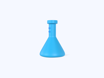 Flask 3D icon