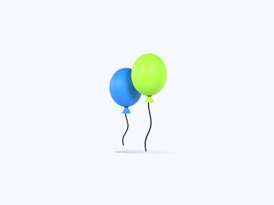 Balloon 3D icon 3d 3d art 3d artist 3d design 3d designer 3d icon 3d icons balloon freebie freebies icon icons ui