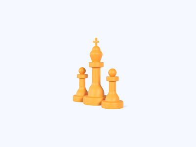 Chess 3D icon 3d 3d art 3d artist 3d design 3d designer 3d icon 3d icons chess freebie freebies icon icons ui