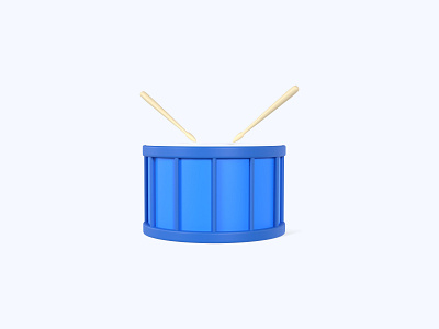 Drum 3D icon