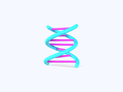 DNA 3D icon