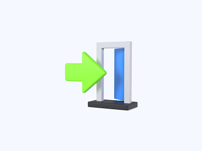 Entrance 3D icon