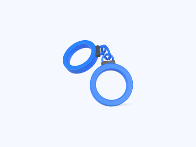 Handcuffs 3D icon 3d 3d art 3d artist 3d design 3d designer 3d icon 3d icons freebie freebies handcuffs icon icons ui