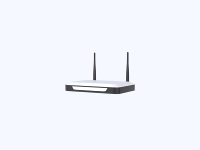 Router 3D icon