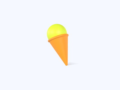 Ice cream 3D icon 3d 3d art 3d artist 3d design 3d designer 3d icon 3d icons freebie freebies ice cream icon icons ui