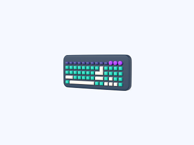 Keyboard 3D icon