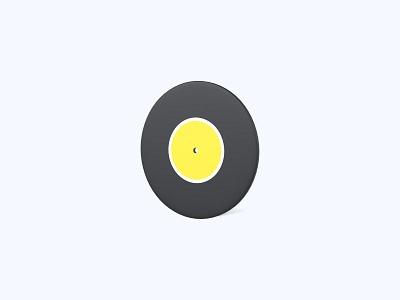 Vinyl record 3D icon