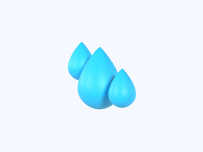 Water 3D icon