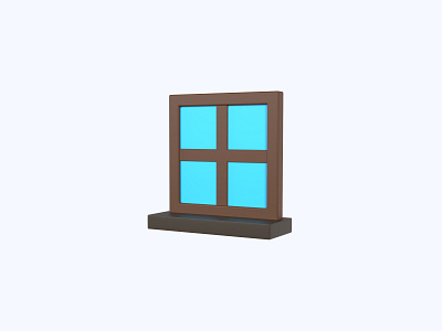 Window 3D icon 3d 3d art 3d artist 3d design 3d designer 3d icon 3d icons freebie freebies icon icons ui