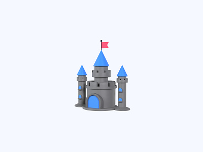 Сastle 3D icon