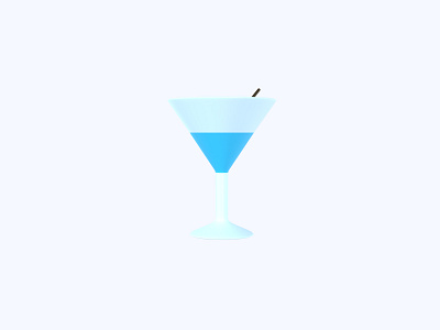 Cocktail 3D icon