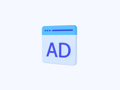 Ad 3D icon