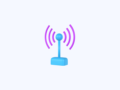 Antenna 3D icon