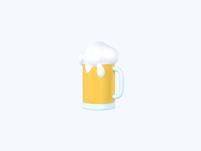 Beer 3D icon 3d 3d art 3d artist 3d design 3d designer 3d icon 3d icons freebie freebies icon icons ui