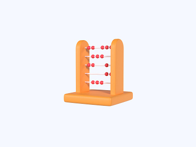 Counting board 3D icon