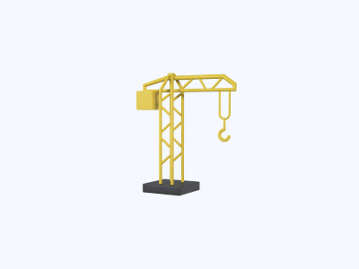 Crane 3D icon 3d 3d art 3d artist 3d design 3d designer 3d icon 3d icons freebie freebies icon.icons ui