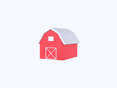 Barn 3D icon