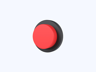 Button 3D icon