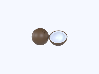 Coconut 3D icon