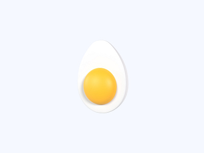 Egg 3D icon