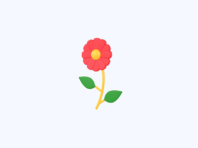 Flower 3D icon