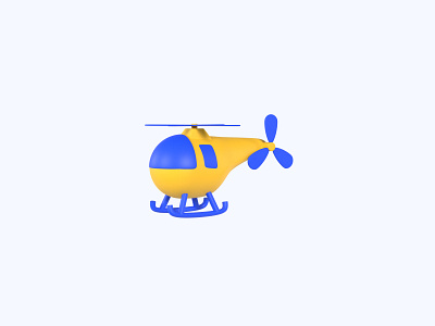 Helicopter 3D icon 3d 3d art 3d design 3d designer 3d icon 3d icons design freebie freebies icon icons illustration ui