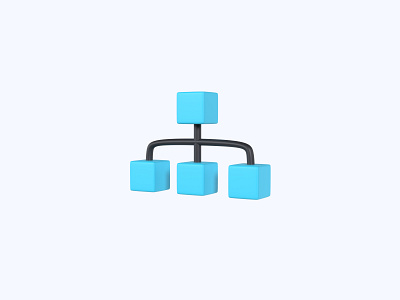 Hierarchy 3D icon