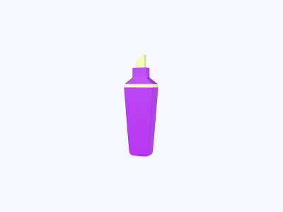 Highlighter 3D icon