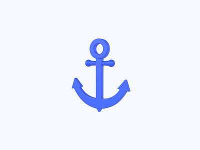 Anchor 3D icon