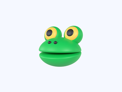 Frog 3D icon 3d 3d art 3d design 3d designer 3d icon 3d icons freebie freebies icon icons ui