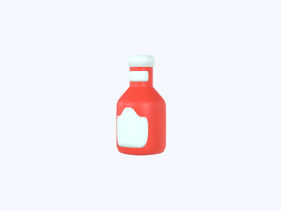 Ketchup 3D icon