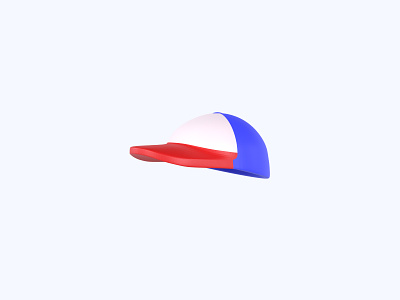 Baseball cap 3D icon