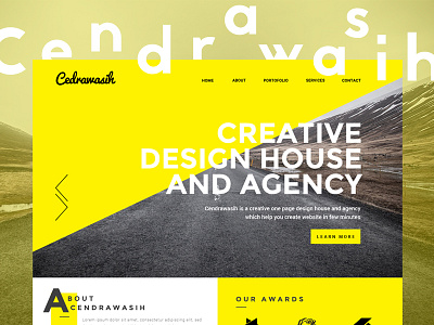 Cendrawasih Onepage PSD Template agency company onepage psd template