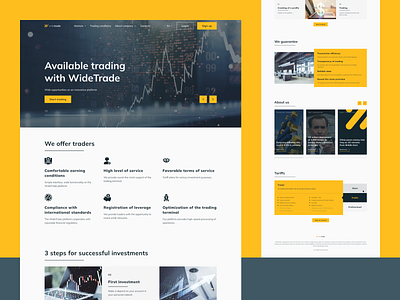 Trading company website design design figma illustration landing page top design trade trade design trading trading website ui ui design web website
