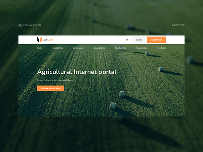 Agricultural portal design agricultural agricultural design brand design branding design figma landing landing page logo minimal portal design top design ui uidesign ux uxdesign web design website