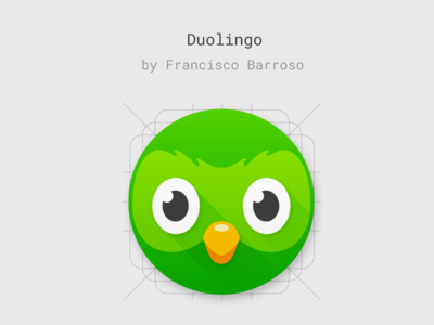 Product icon concept for Duolingo's Android app