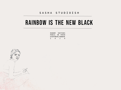 RAINBOW IS THE NEW BLACK artwork design illustration
