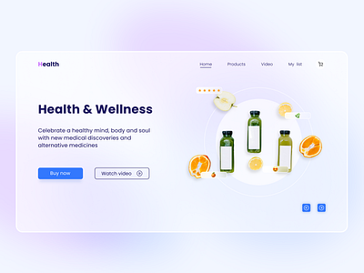 Health & Wellness design designer figma figmadesign icon interface ui ui design ux visualdesign web