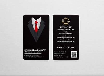 Business Card for Barrister branding business card design illustration vector visiting card