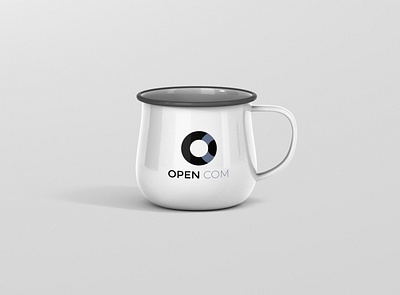 Open Com Logo branding illustration logo vector