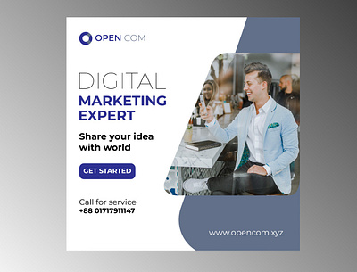 Digital Marketing Banner Design banner design branding digital illustration illustration vector